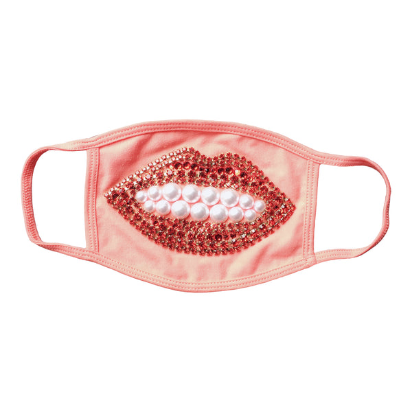 a morir Surreal Crystal And Pearl Lip Mask - Peach Schubert Red