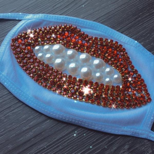 A Morir Surreal Crystal And Pearl Lip Mask Schubert Red