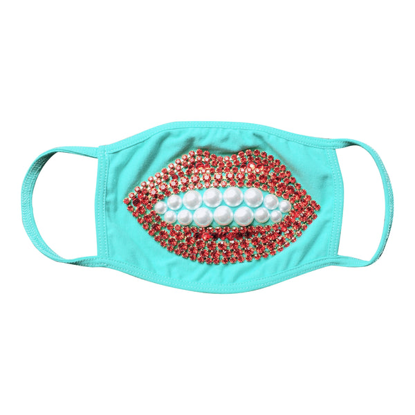 a morir Surreal Crystal And Pearl Lip Mask - Turquoise Schubert Red