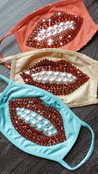 A Morir Surreal Crystal And Pearl Lip Mask - Yellow Schubert Red