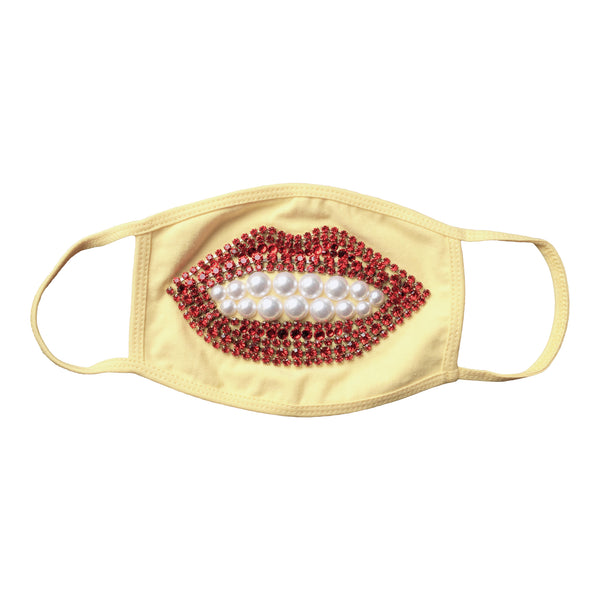 a morir Surreal Crystal And Pearl Lip Mask - Yellow Schubert Red