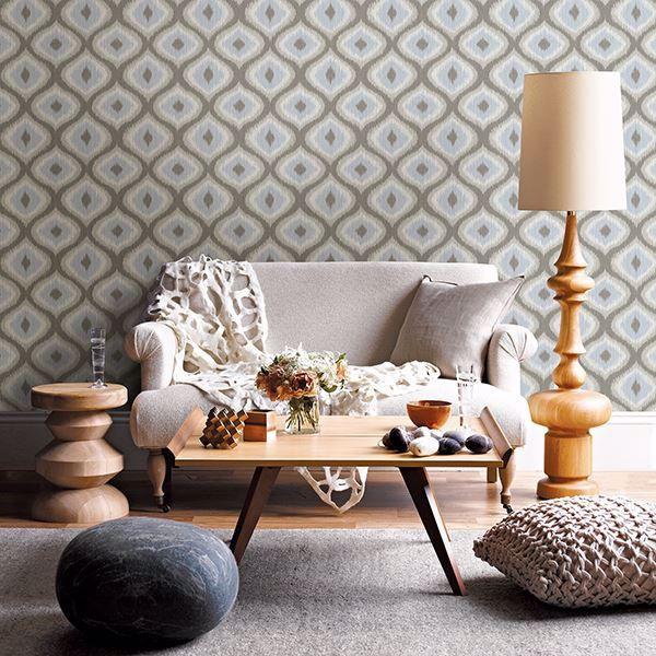 A Street Prints Abra Grey Ogee