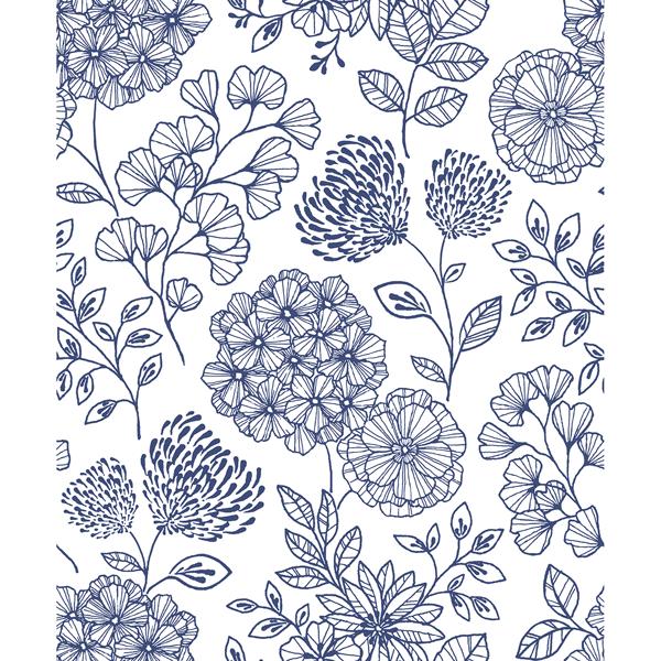 a street prints Ada Blue Floral Wallpaper