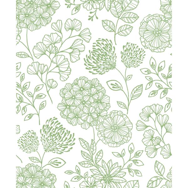 a street prints Ada Green Floral Wallpaper