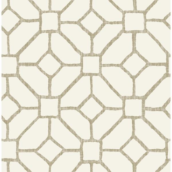 a street prints Addis Beige Trellis Wallpaper