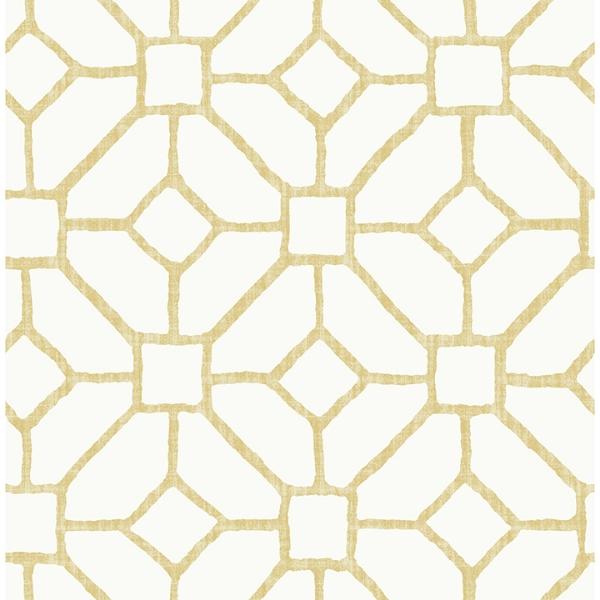 a street prints Addis Gold Trellis Wallpaper