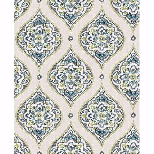 a street prints Adele Green Damask Wallpaper