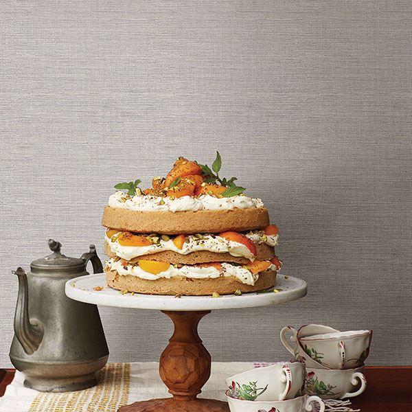 A Street Prints Agave Dove Grasscloth Wallpaper