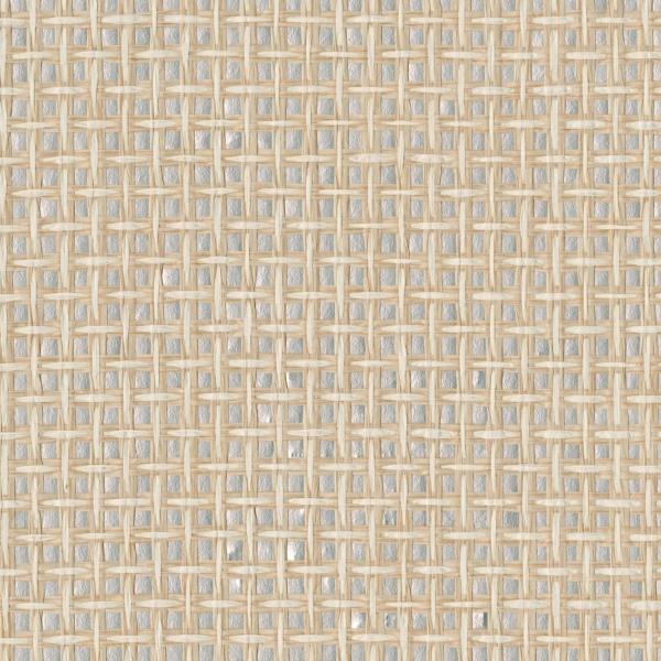 a street prints Aki Silver Basketweave Wallpaper