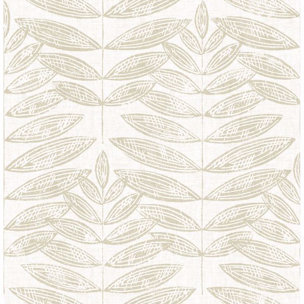 a street prints Akira Beige Leaf Wallpaper