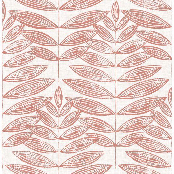 a street prints Akira Coral Leaf Wallpaper