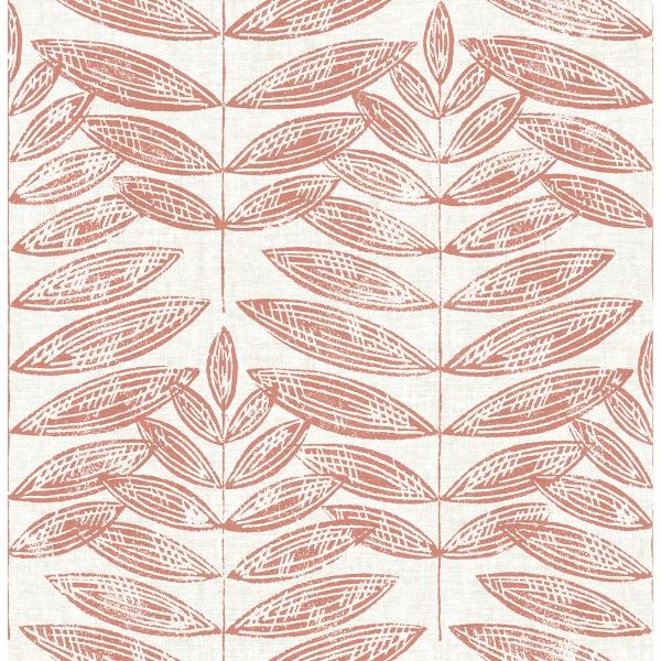 a street prints Akira Coral Leaf Wallpaper