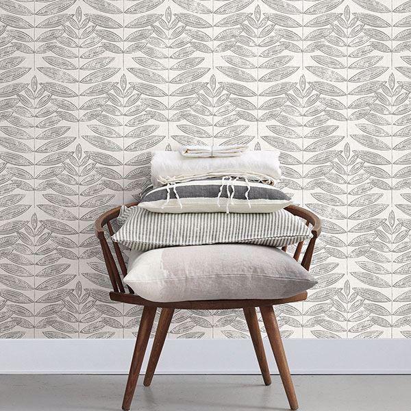 A Street Prints Akira Dove Leaf Wallpaper