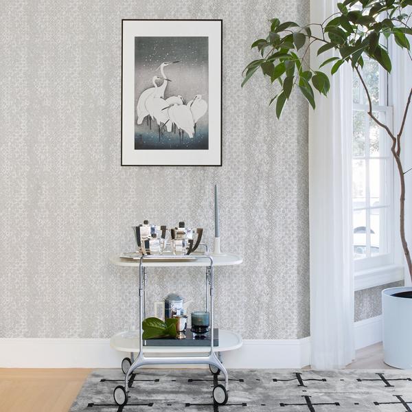 A Street Prints Alama Platinum Diamond Wallpaper