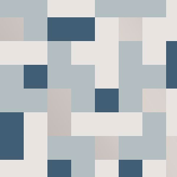 a street prints Alby Blue Geometric Wallpaper