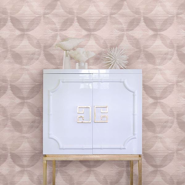 A Street Prints Alchemy Blush Geometric Wallpaper
