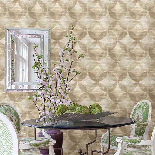 A Street Prints Alchemy Honey Geometric Wallpaper