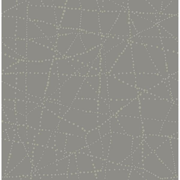 a street prints Alcott Charcoal Dotted Wallpaper