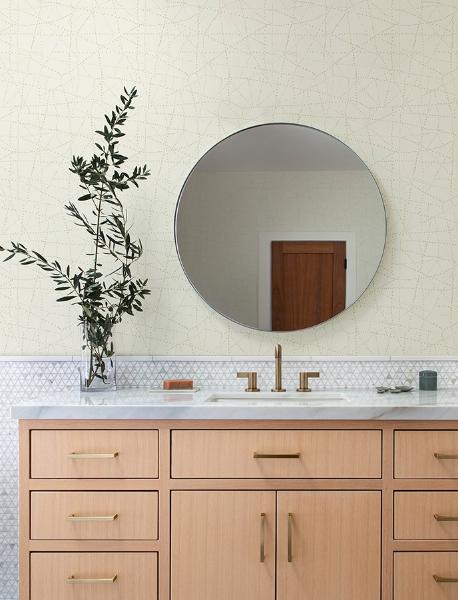 A Street Prints Alcott Cream Dotted Wallpaper