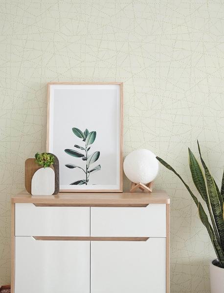 A Street Prints Alcott Cream Dotted Wallpaper