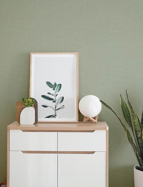 A Street Prints Alcott Sage Dotted Wallpaper