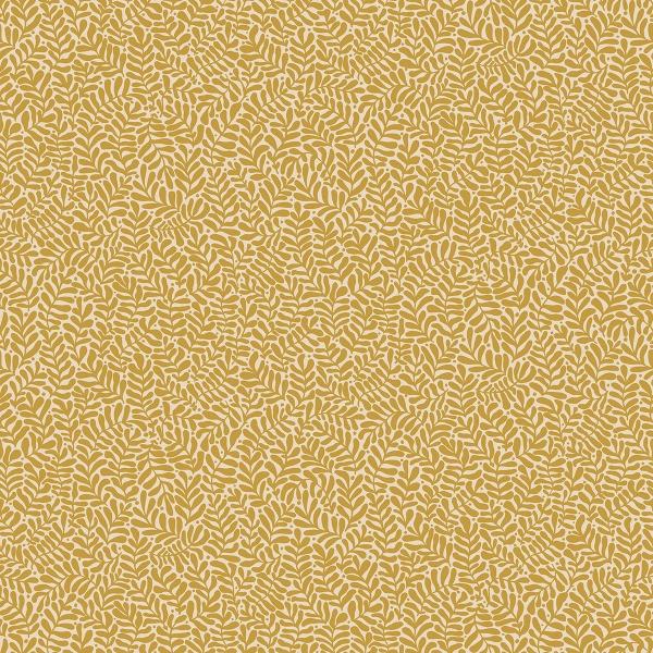 a street prints Anna Mustard Fern Trail Wallpaper