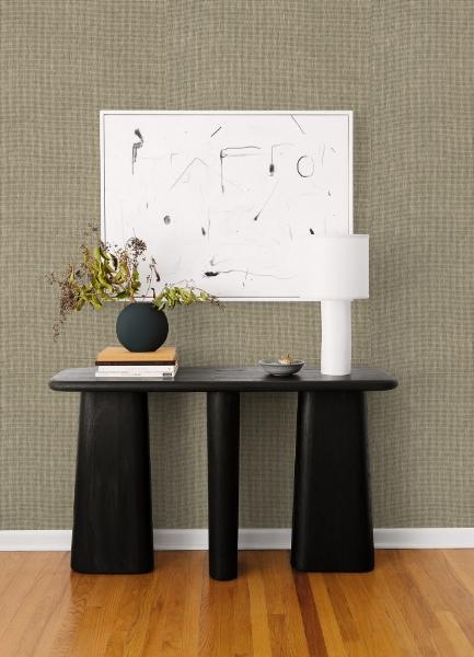 A Street Prints Annchi Black Woven Wallpaper