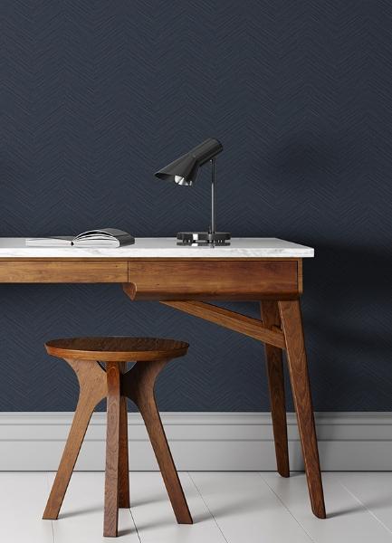 A Street Prints Apex Blue Weave Wallpaper