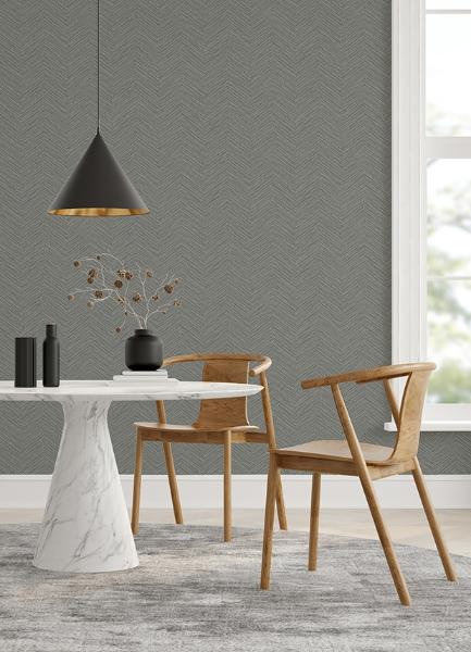 A Street Prints Apex Grey Weave Wallpaper