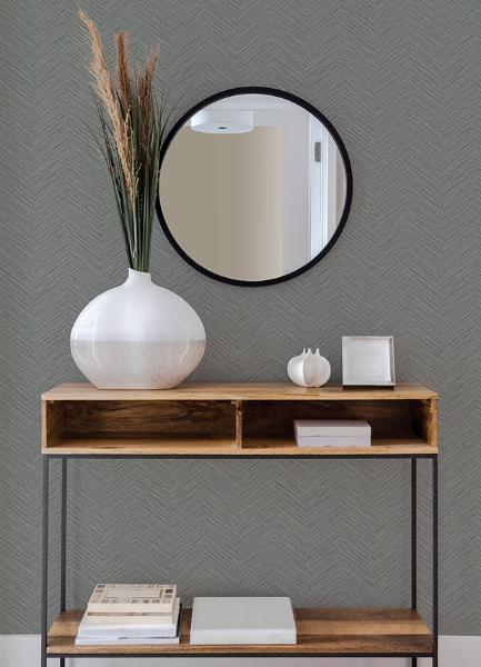 A Street Prints Apex Grey Weave Wallpaper