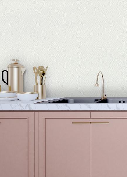 A Street Prints Apex White Weave Wallpaper