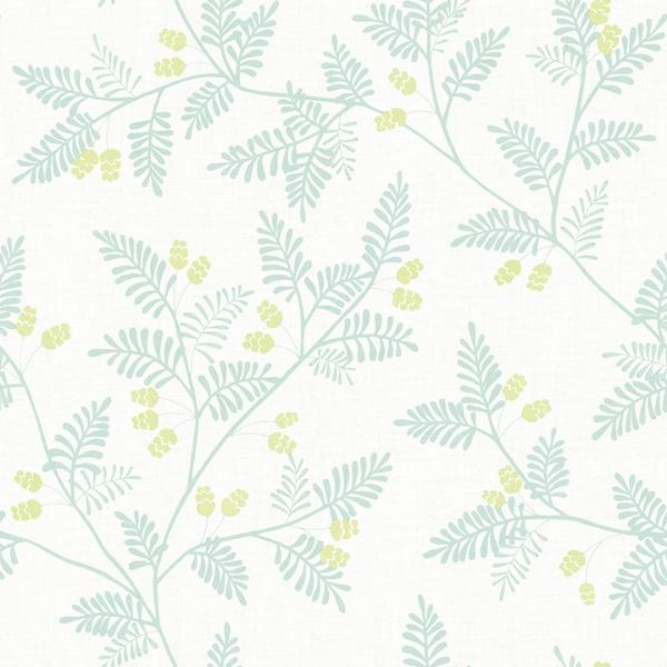 a street prints Ardell Seafoam Botanical Wallpaper