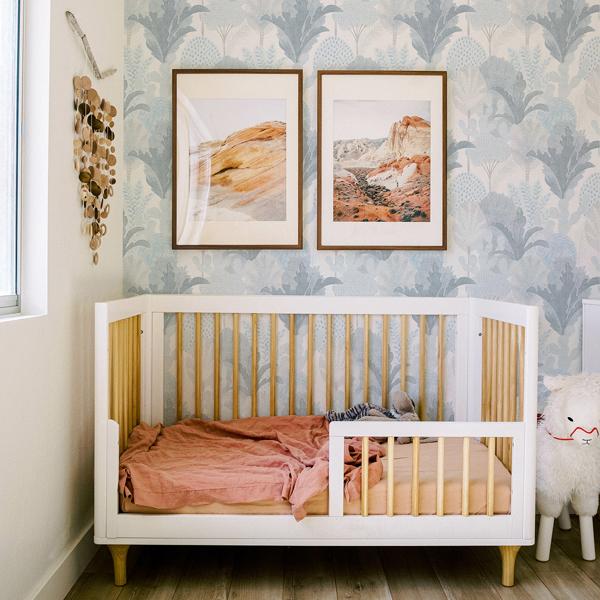 A Street Prints Ari Blue Desert Oasis Wallpaper