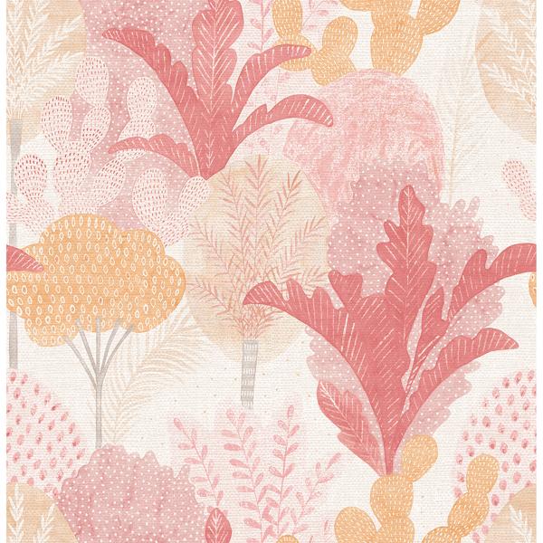 a street prints Ari Pink Desert Oasis Wallpaper