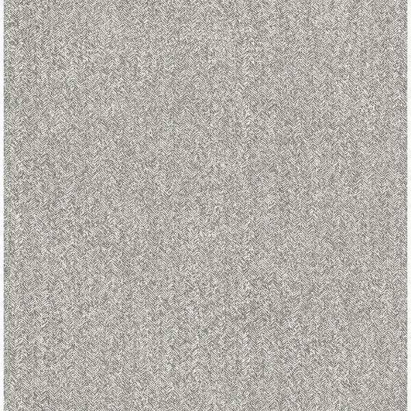 a street prints Ashbee Dark Grey Tweed Wallpaper