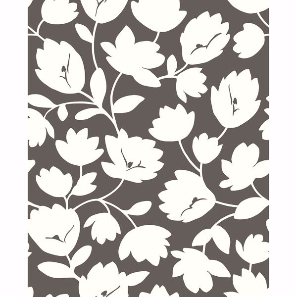 a street prints Astrid Chocolate Floral Wallpaper