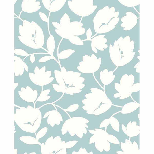 a street prints Astrid Turquoise Floral Wallpaper