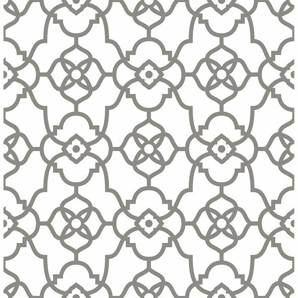 a street prints Atrium Grey Trellis