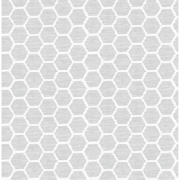 a street prints Aura Grey Honeycomb Wallpaper