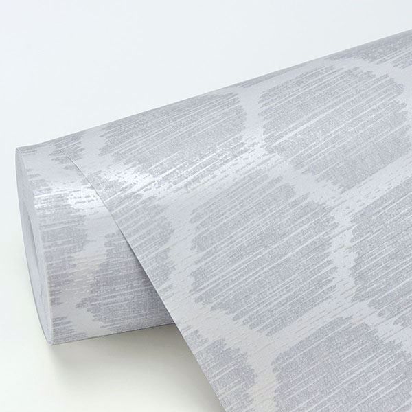 A Street Prints Aura Platinum Honeycomb Wallpaper