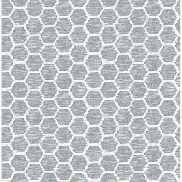 a street prints Aura Teal Honeycomb Wallpaper