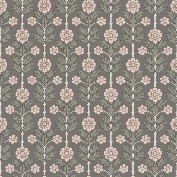 a street prints Aya Grey Floral Wallpaper