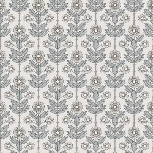 a street prints Aya White Floral Wallpaper