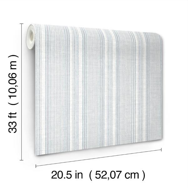 A Street Prints Ayanna Blue Striped Wallpaper