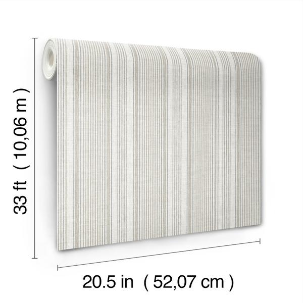 A Street Prints Ayanna Neutral Striped Wallpaper