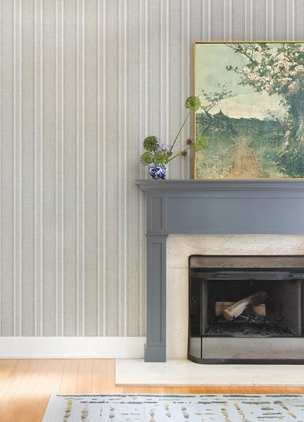 A Street Prints Ayanna Neutral Striped Wallpaper