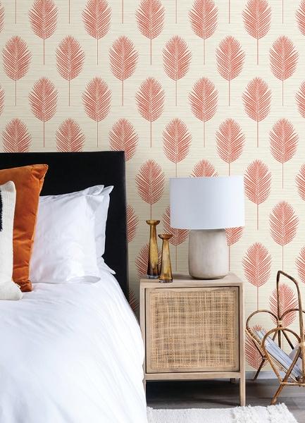 A Street Prints Bali Coral Fern Wallpaper