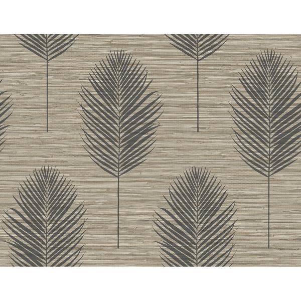 a street prints Bali Light Brown Fern Wallpaper