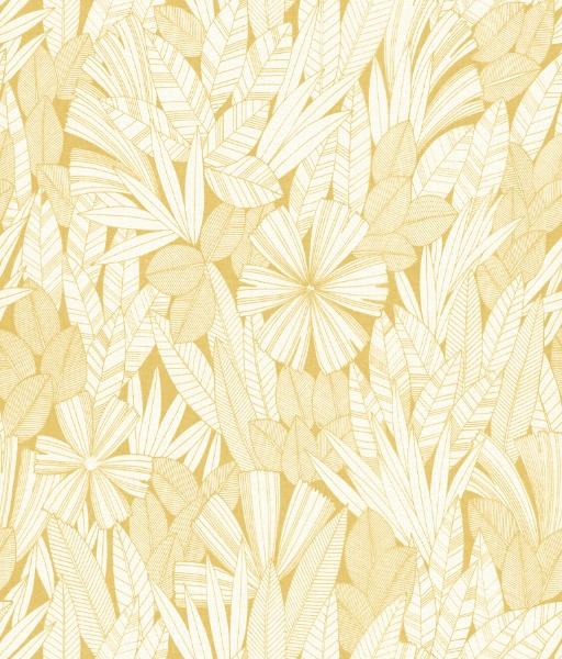 a street prints Bannon Yellow Leaves Wallpaper