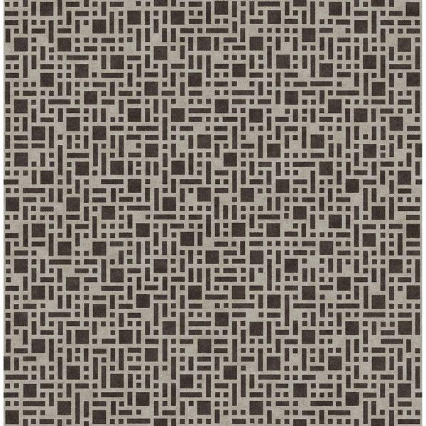 a street prints Bento Brown Geometric Wallpaper